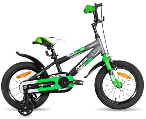 JOYSTAR Berry 16 Zoll Kinderfahrrad für 4-7 Jahre Jungen & Mädchen, 16 Zoll Jungenfahrrad mit Stützräder, Grün
