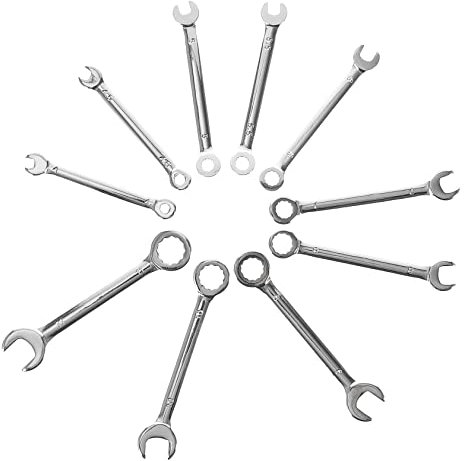 Yardenfun 10piezas Llaves Minillas De Llaves Para Reparación y Herramientas De Hogar Métrico