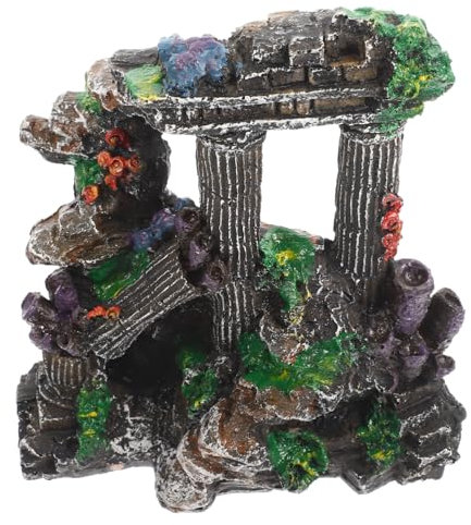 VILLFUL Europäische Korallensäule Realistische Landschaftsansicht Aus Kunstharz Für Die Dekoration Von Aquarien