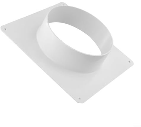 Kunststoff-Flanschverbinder, Kanalverbinder, Flansch, gerader Rohrflansch für Heizung, Kühlung, Lüftungskanal, Verbindung, rund, PVC, Lüftungsrohr, Kanalverbinder (200 mm)