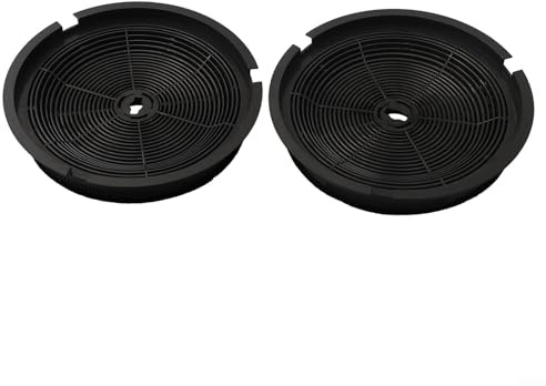 Eawfgtuw Round Active Charcoal Carbon Re-circulation Filter Round Active Charcoal For Exhaust Hoods Kitchen Cooker Hood Extractor Fans, Compatible With Various Models(2 PACK)