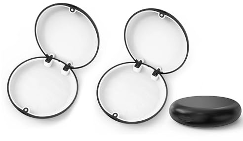 Fokroin 2 Pièce Boite pour Appareil Dentair, Boite Gouttiere Dentaire, Boîte de Rangement pour Prothèses, Boîte A Dentier, Cas de Retenue pour Gouttières, Pinces, Appareils Dentaires (Noir)