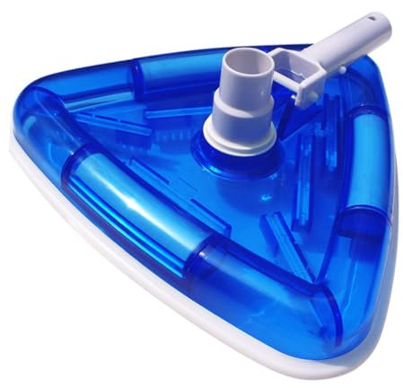YARNOW Limpiador De Piscina Transparente Cabezal Aspirador Triangular para SPA y Piscina De Vinilo, Herramienta De Limpieza Cerdas De Nylon para Esquinas y Paredes