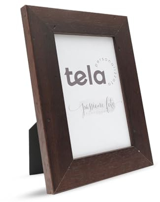 PrintedGift Cornice Large in Legno Noce 20x30 cm – Made in Italy – Qualità Artigianale – Ideale per Foto e Arredo