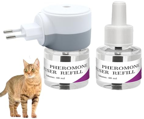 Entspannender Pheromon-Diffusor für Katzen – beruhigender Pheromon-Diffusor für Katzen | leiser Komfortgriff bietet Anti-Stress für Kätzchen zu Hause