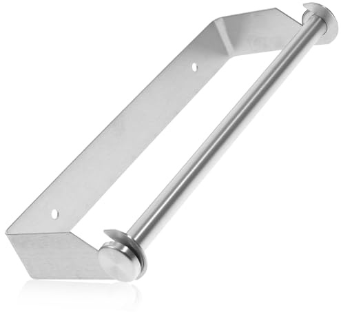 HONITANO Porta Asciugamani Bagno in Acciaio Inox Supporto da Parete Resistente e Graffi Organizer Bagno Compatto per Asciugamani e Accessori Facile Montaggio con Incluse Finitura Argento