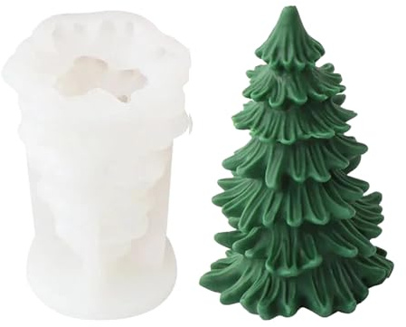 Weihnachtsbaum Silikonform, Weihnachtsbaumform Zur Kerzenherstellung, Silikon Kerzen Bastelform, Formen Zur Herstellung Von Harz Für Handgefertigte Kerzenseife