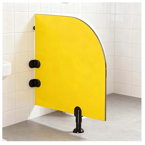 Separador De Urinarios Infantiles, Pantalla De Privacidad For Urinarios En Guarderías, Apto For Colegios, Lugares Públicos Y Centros Comerciales.(Yellow,23.6x23.6in)