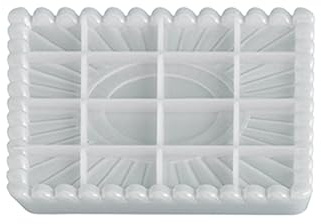 Stampo in silicone a forma di cuore quadrato e vassoio creativo stampi per la creazione di sapone in resina per progetti artistici stampi decorativi in gesso