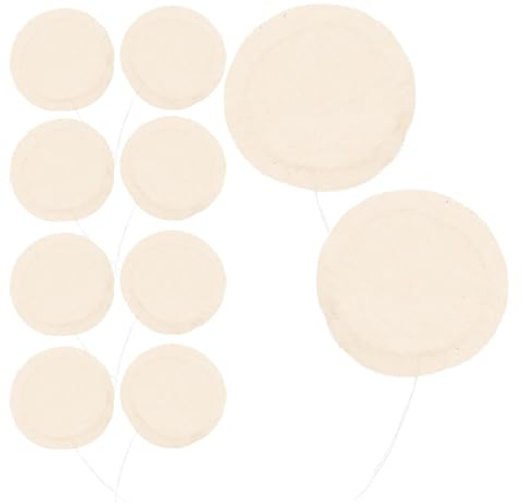 Zerodeko Lot de 20 Filtres à Café en Tissu de Coton Rond, Filtres à Café Réutilisables pour Cafetière à Siphon, Accessoires de Filtration pour Préparation Maison, Tissu Filtrant de