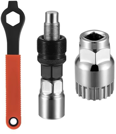 Kurbelabzieher, Fahrradkurbelauszieher Und Tretlagerabzieher mit 16 Mm Schlüssel, Werkzeug Zum Der Fahrradkurbel, 3-teiliges Werkzeugset