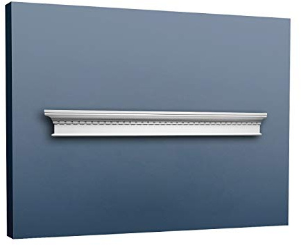 Pediment Door Frame Door Cover Orac Decor D401 LUXXUS Decoration Element of Stucco Classic White 127 cm