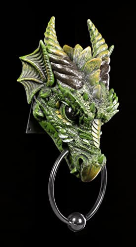 Figuren-Shop.de Drachen Türklopfer grün
