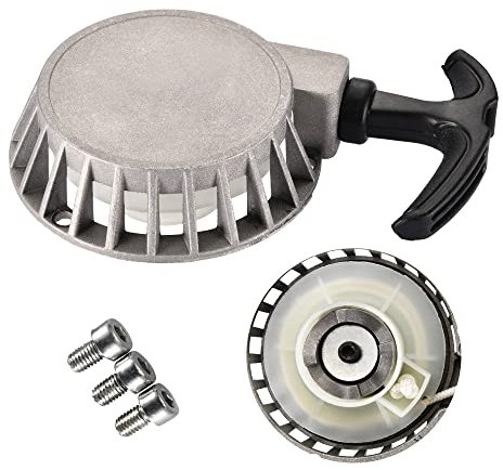 GOOFIT Plata Pull Start Recoil Starter Reemplazar Para 2 stroke 43cc 47cc 49cc Brush Cutter ATV Mini Dirt Bike Scooter Water pump 40-6 Pocket Pit Bike