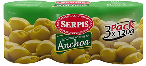 Serpis, Olive ripiene di acciughe, 3 x 120 g
