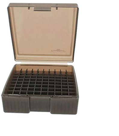 Frankford Arsenal - Scatole porta munizioni con coperchio incernierato, per riporre e tenere in ordine le munizioni, Hinge-Top Ammo Box, 100 Count, 1003, 100 Ct