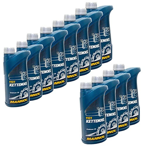 Motorsäge Kettensäge ÖL Kette Kettenöl MANNOL MN1101-1 12 X 1 Liter
