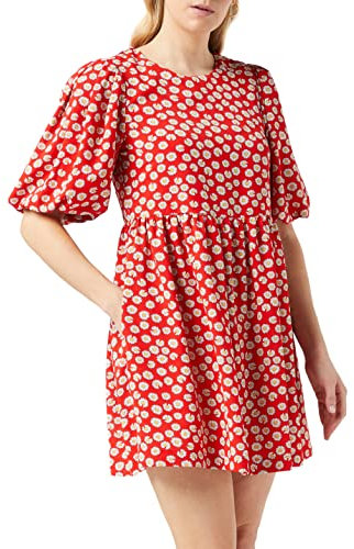 Louche Nacera-Daisy-Dancer Robe, Rouge, 38 Femme