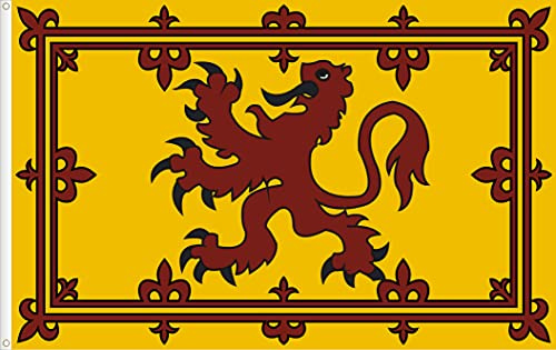 BANDIERA STANDARTO REALE DELLA SCOZIA. QUALITÀ RASO PREMIUM. DIMENSIONI GRANDE 150X90