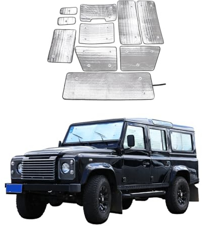 Parasole pliable pour pare-brise de voiture, réflecteur UV, pour vitres avant et entières, LR Defender 90 110 2004-2022 (pour Defender 2004-2018)