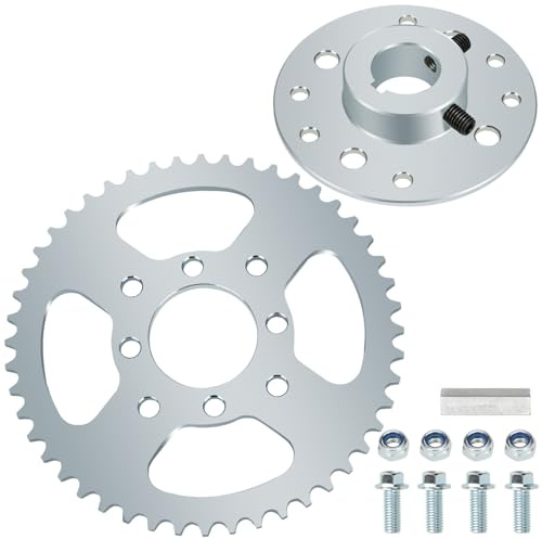 GREHUA Go Kart 40/41/420 Chain Sprocket 48 Tooth and Hub with 1 bore 1/4 Keyway Compatible with Predator 212cc 196cc 6.5HP GX160 GX200 Dune Buggy Drift Trike Heavy Duty Go Kart Cart Parts