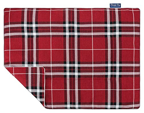 Dandy Dog Hundedecke Highlands Red - waschbar kuschelig robuste hochwertige Qualität Made in Germany - Größe XL
