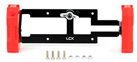 Tanque de Combustible de Soporte de neumáticos de Repuesto DIY para orugas LCX Racing 1/10 RC para trx4 trx6 Eje scx10 II scx10 III, actualización de Accesorios de Piezas