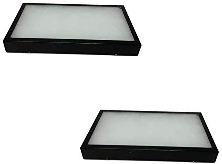 2 Pack of 14 x 8 x 1.5 Riker Display Cases Box for Collectibles Arrowheads Jewelry & Trade Shows