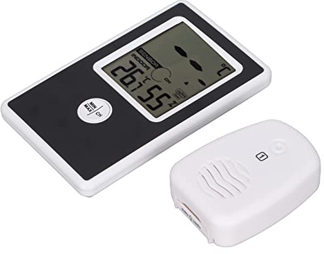 Termometro Intelligente, Misuratore di umidità della Temperatura Intelligente con Un Sensore Wireless, Mini Termometro Digitale, Igrometro Esterno per Interni Intelligente