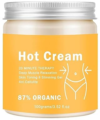 EXQST Anti-Cellulite- und Schlankheitscreme für den Bauch, Oberschenkel und Hüfte - Heiße Creme gegen Cellulite und straffend