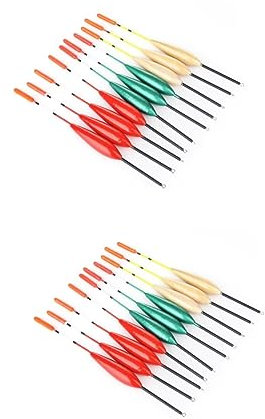 Toddmomy 20pcs Fishing Floats Large Buoyancy Bobbers Fishing Floats Sea Freshwater Tackle Sensitive Drift