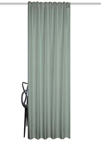 HOME WOHNIDEEN | Thermovorhang ESKAMIO grün | 245 x 135 cm