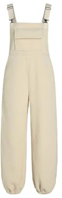 CIDER- Casual Fleece Pinafore Jogger Jumpsuit for Women