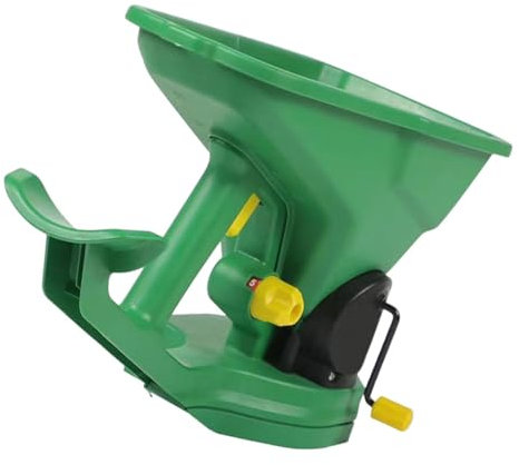 POPETPOP Portable Spreader Hand Crank Seeder for Fertilizer and Seeds for Garden and Lawn Seed Spreading Lightweight