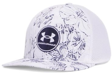 Under Armour Herren UA Iso-Chill Drive Low Stretch Fit Cap Cap, Weiß / Weiß, L/XL