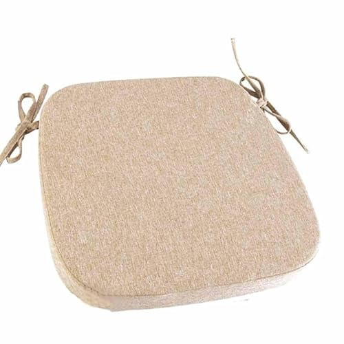 YWQJL Sitzkissen Halbrund Für Rattansessel Stuhlkissen Mit Bändern 5cm Dick Sitzkissen Waschbare rutschfest Sitzkissen Mit Reißverschluss Für Indoor Zuhause Büro Küche(E,45x45x5cm)