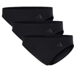 adidas Damen Unterwäsche Slip 3er Pack-Low Rise Bikini (3pk) -Sport Active Ultimate Stretch, Noir 4a0472, L Femmes