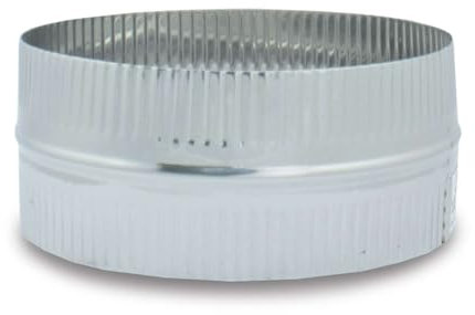CAEXVEN Manguito de Unión para Conductos en Acero Inoxidable - Serie Lisa y Flexible - 220 mm