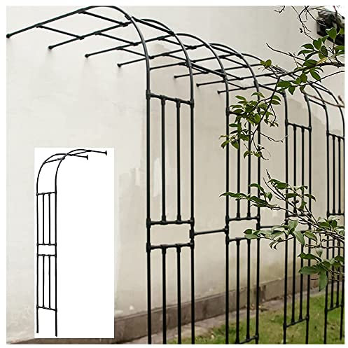 Rosenbogen Torbogen Robuster Gartenpavillon, Rosenbogen, Halbbogen, wetterfest, Gartenbogen, Gartenpavillon, Kletterhilfe, Spalierbogen für Garten, Rasen/Hochzeit// 180 x 240 x 40 cm