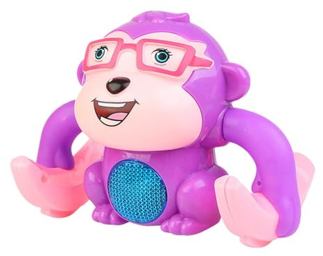 Rolling Monkey Toy, Tumbling Educational Toys, Baby Crawling Toy, Electric Tumbling Monkey, Early Education Roll & Monkey Toy With Lights And Music Rolling Forward And Backward