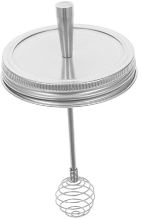Cabilock 1pc Stainless Steel Honey Dipper Cover Jar Lid Honey Mixing Spoon Accessory for