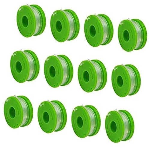 XEBRAD String Trimmer Replacement Spool Line, 0.065 10ft Autofeed Replacement Spools, for Model CST00012, LST10012, CST12010 Str String Trimmer Cordless String Trimmer Weed Spools Line (12 Spool) Gar