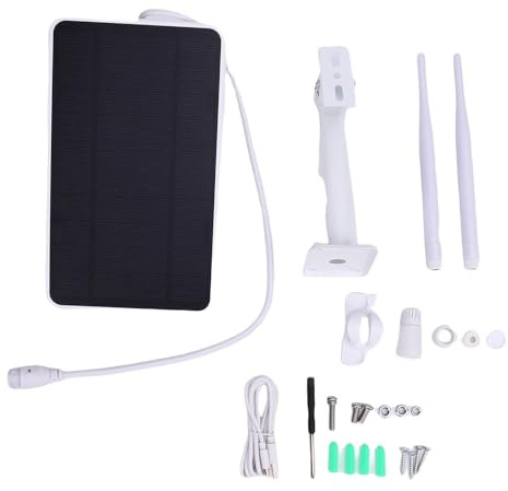 Fabater Router módem 4G LTE de 6 W con energía Solar, Extensor WiFi Solar para Exteriores con Ranura para Tarjeta SIM, (Versión Europea (b1/3/7/8/20/28a/40 b1/8))