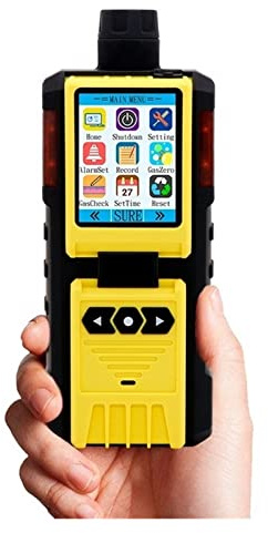 YQVEOT Rilevatore di Gas, K-600 Portatile 4 in 1 Multi Gas Air Monitor Rilevatore di Gas Portatile Ex Oxygen Hydrothion Monossido di Carbonio Gas combustibile