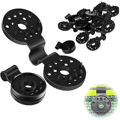 Seutmrou 100 Pièces Clips de Fixation du Filet d'ombrage, Clips de Fixation pour Bache, Clips Plastiques pour Toile d'ombrage, avec Œillet, pour Filet D'ombrage Toile de Clôture Tissu Coupe-Vent Serre