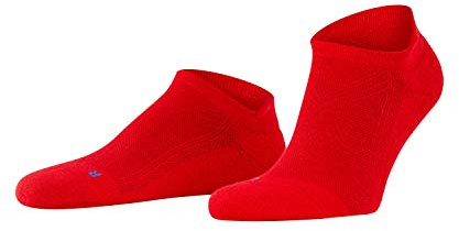 Falke, unisex, Cool Kick sneakers, sneakerstrumpor, ventilerande, snabbtorkande material, lätt stoppning, plyschsula, kylande platt söm på fotspets, sportig, enfärgad, bekväm, 1 par, Röd (Fire 8150),