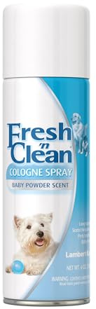 PetAg Fresh ’n Clean Cologne Spray - Baby Powder Scent - 6 oz - Controls Odor & Keeps Dogs Smelling Fresh