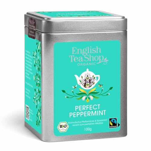 ETS - Pfefferminze, BIO Fairtrade, loser Kräutertee, 100g Dose | koffeinfrei - kühlend erfrischend und minzig aromatisch