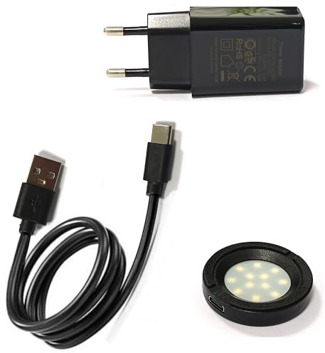 LED Schnellladelampe Smart für Solar Uhren Ladegerät mit USB-Anschluss & Netzadapter