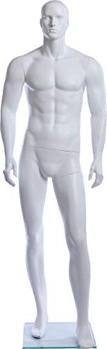 Euroton XM11-6 weiß in matt lackierte abstrakte Schaufensterpuppe Mannequin Mann Male